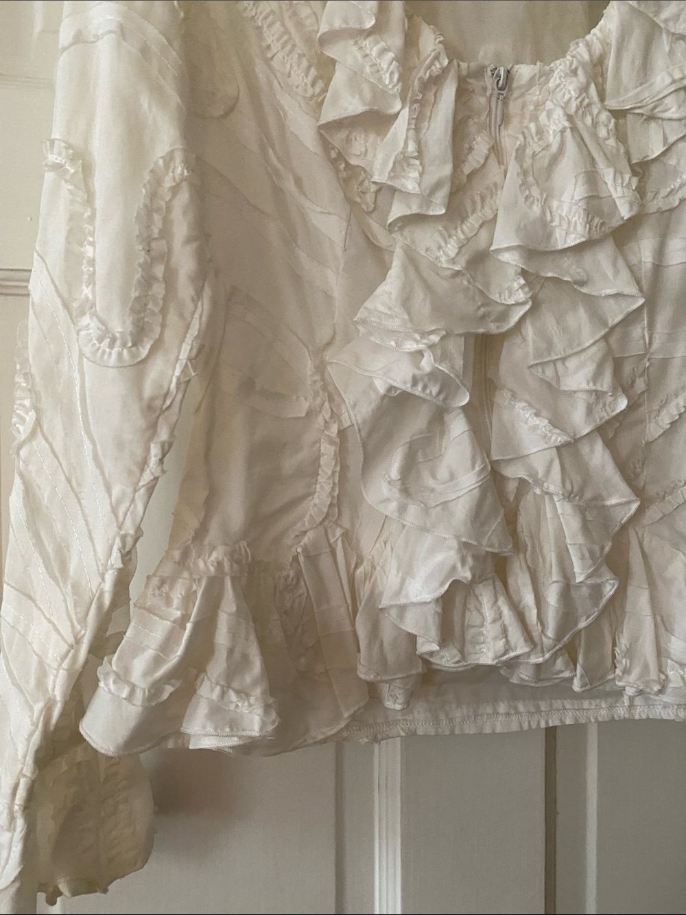 Anne Fontaine Ruffled lightweight Jacket. Sz. 1/ XS - Picture 6 of 14